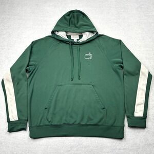 Masters Performance Mens Green Tech Hoodie Sweatshirt Large Golf Tournament L